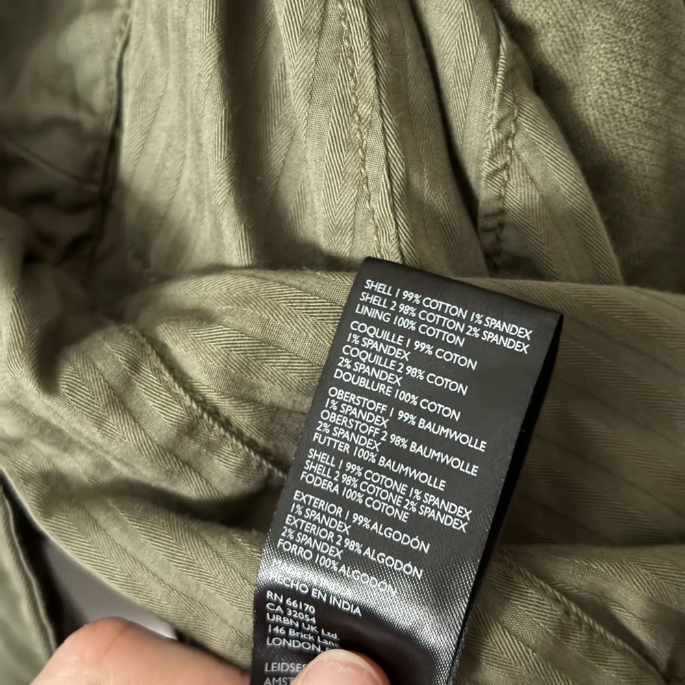 Free People XL Orly Cord Heritage Utility Jacket in Olive Green - Picture 7 of 8